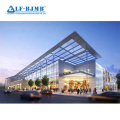 Estructura de acero de acero prefabricada Centro comercial de la bola de bolas Función Hall Hall Design